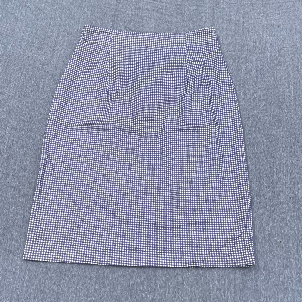 Vintage Laura Ashley purple and white gingham skirt